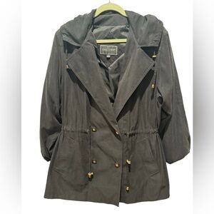 GALLERY Hooded Short Rain Coat